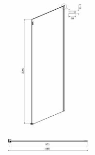 Душевой уголок Ambassador Benefit 19021102HX-100HX 130x100см хром/прозрачное